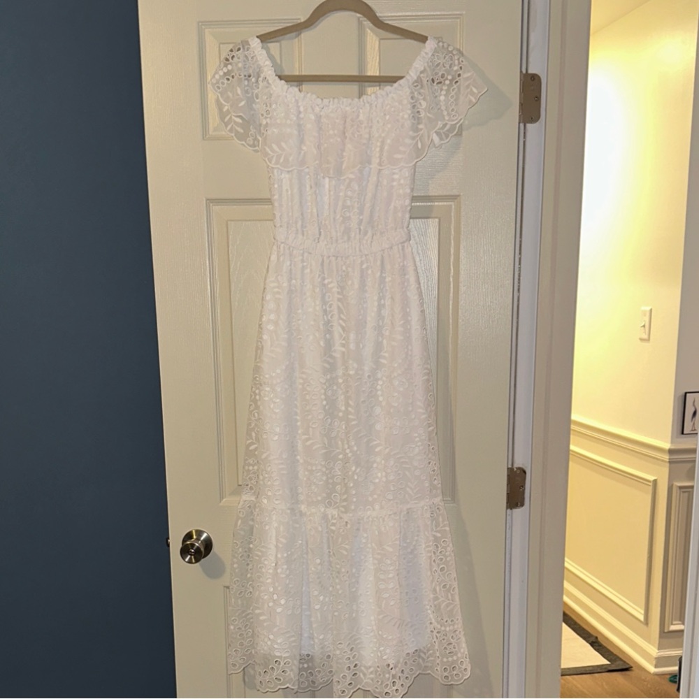 Lilly Pulitzer Geri off the shoulder mididress - Picture 9 of 11